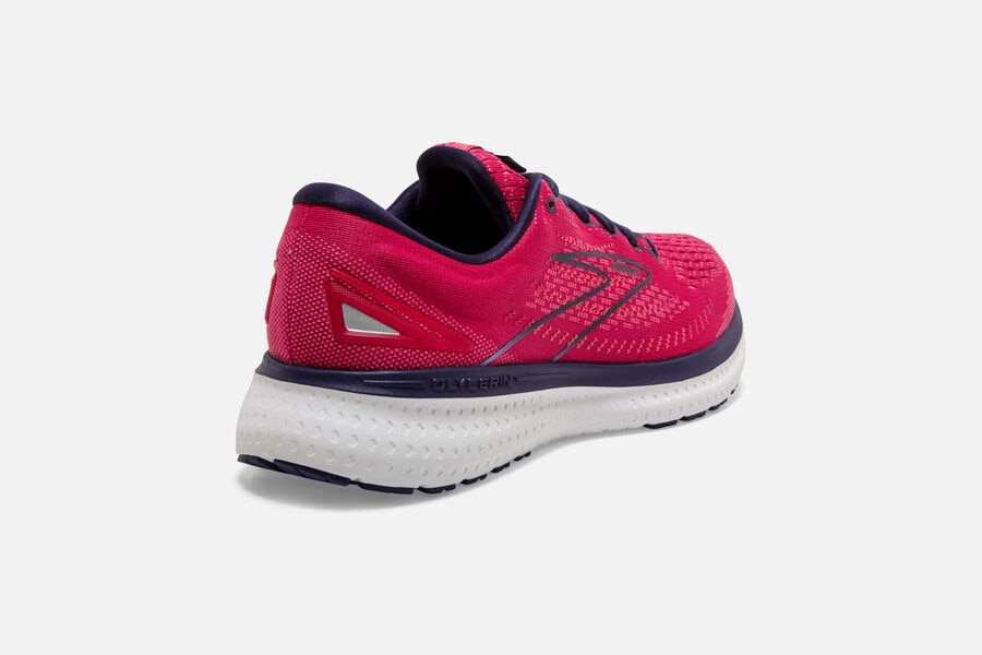 Brooks Running Shoes - Glycerin 19 Road Womens - Red/Black - AOV-087915